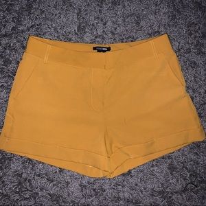 High Waist Mustard Short